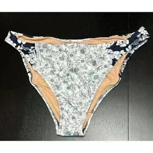 J.CREW High-rise cheeky bikini bottom in mixed magnolia floral Size XXL NWT
